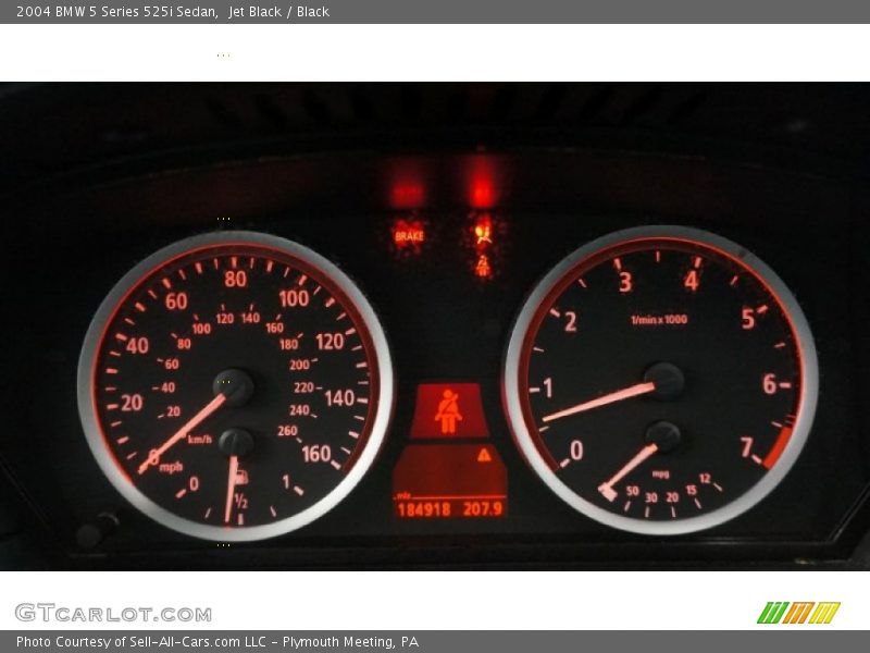 Jet Black / Black 2004 BMW 5 Series 525i Sedan