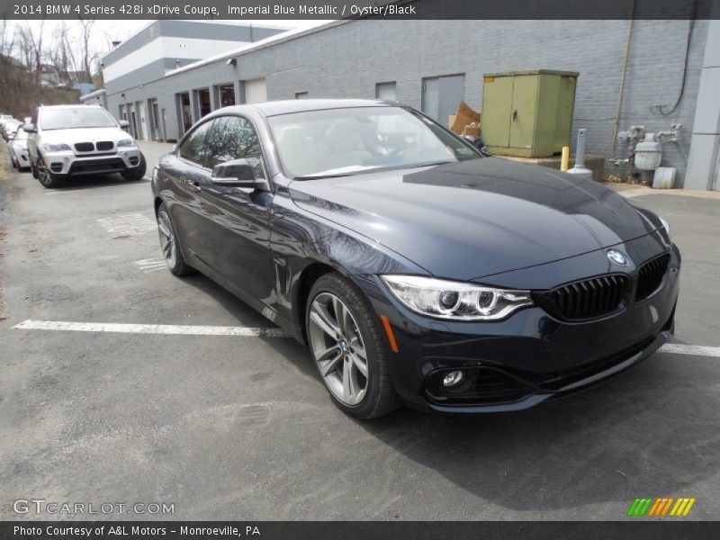 Imperial Blue Metallic / Oyster/Black 2014 BMW 4 Series 428i xDrive Coupe