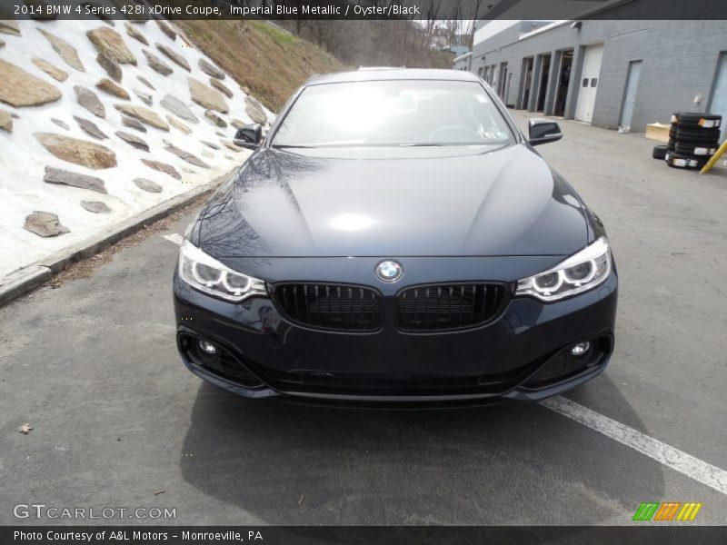 Imperial Blue Metallic / Oyster/Black 2014 BMW 4 Series 428i xDrive Coupe