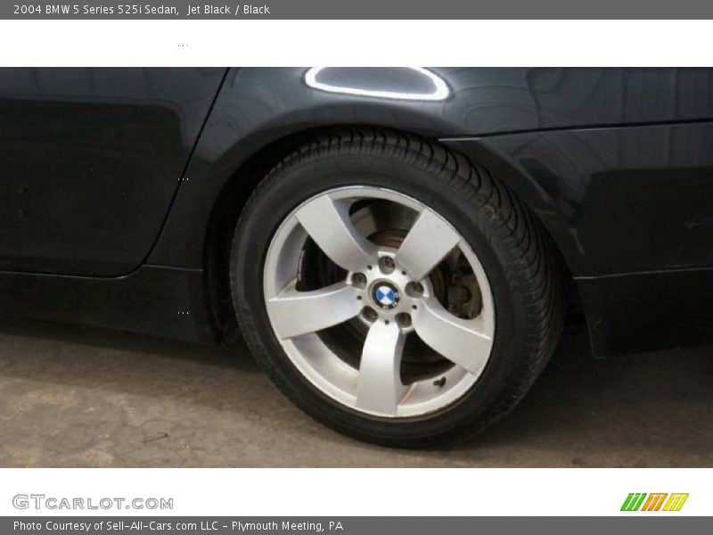 Jet Black / Black 2004 BMW 5 Series 525i Sedan