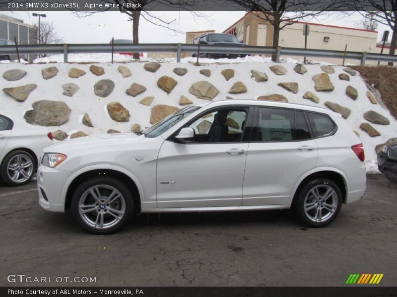 Alpine White / Black 2014 BMW X3 xDrive35i