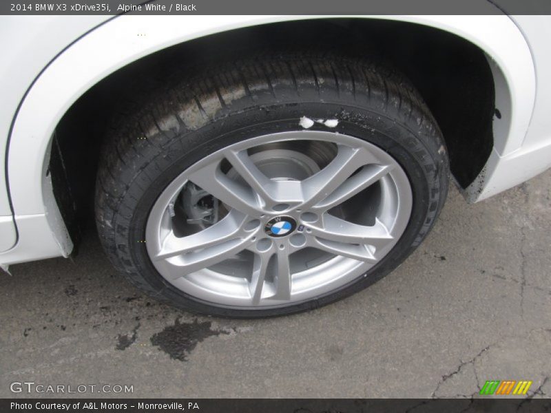 Alpine White / Black 2014 BMW X3 xDrive35i