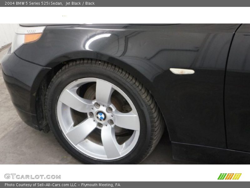 Jet Black / Black 2004 BMW 5 Series 525i Sedan