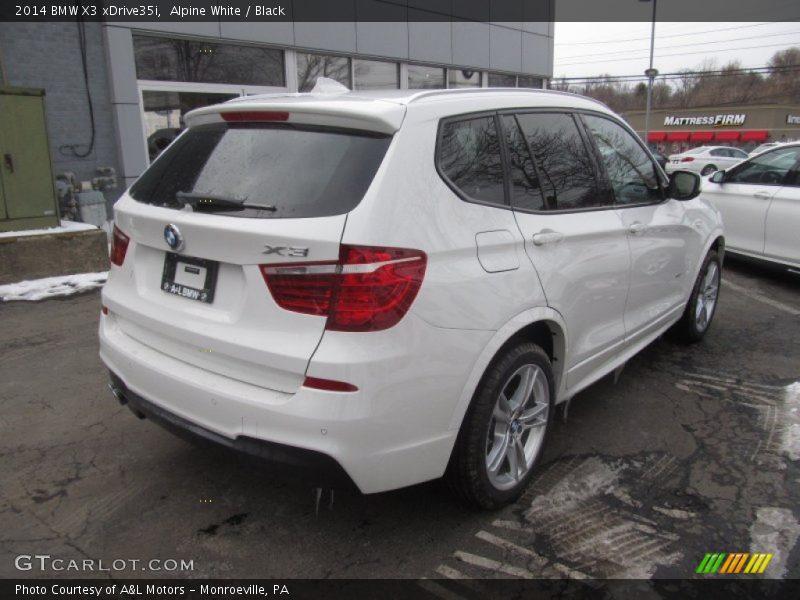 Alpine White / Black 2014 BMW X3 xDrive35i