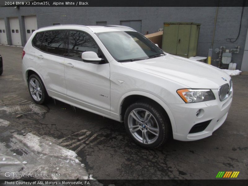 Alpine White / Black 2014 BMW X3 xDrive35i