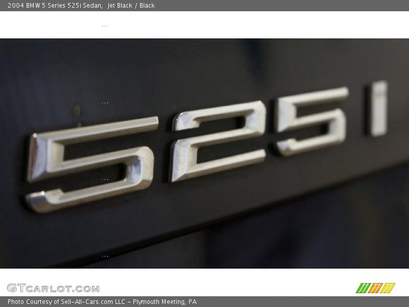 Jet Black / Black 2004 BMW 5 Series 525i Sedan
