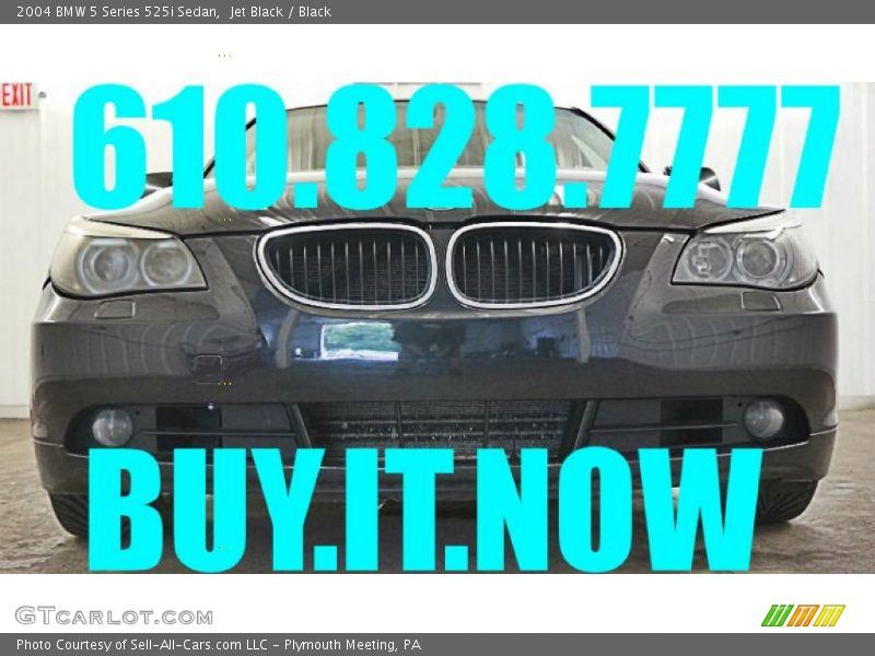 Jet Black / Black 2004 BMW 5 Series 525i Sedan