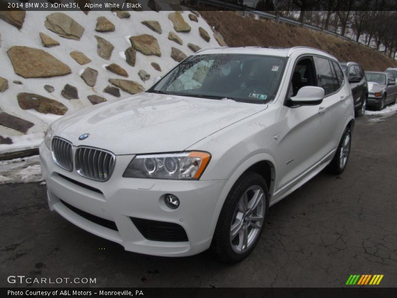 Alpine White / Black 2014 BMW X3 xDrive35i