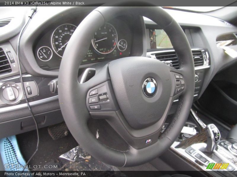 Alpine White / Black 2014 BMW X3 xDrive35i