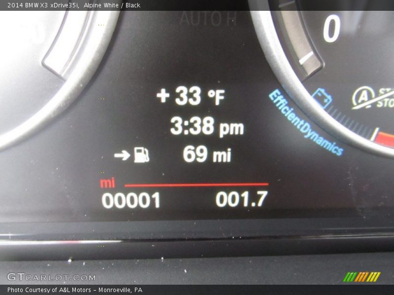 Alpine White / Black 2014 BMW X3 xDrive35i