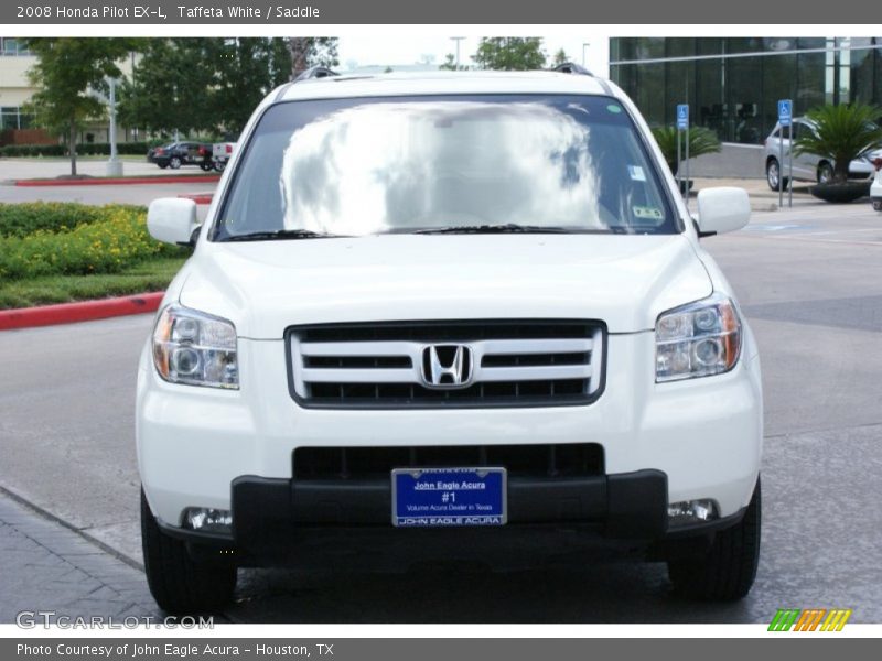 Taffeta White / Saddle 2008 Honda Pilot EX-L