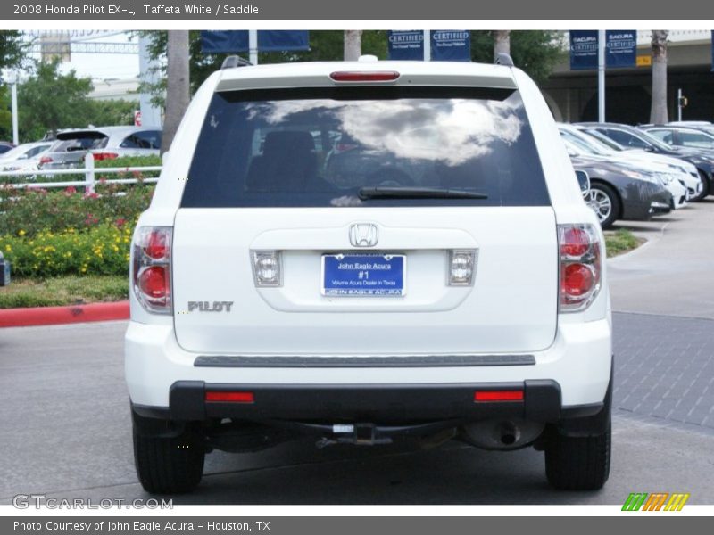 Taffeta White / Saddle 2008 Honda Pilot EX-L
