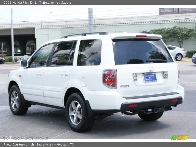 Taffeta White / Saddle 2008 Honda Pilot EX-L