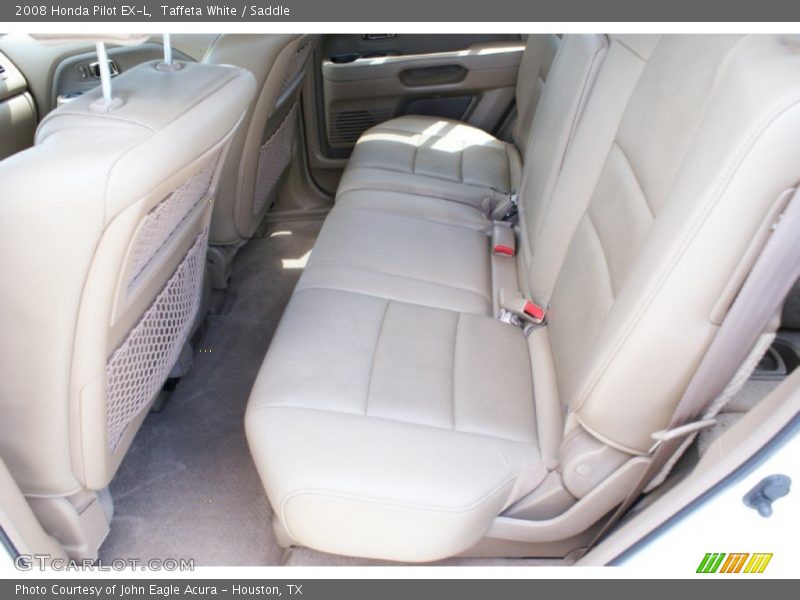 Taffeta White / Saddle 2008 Honda Pilot EX-L