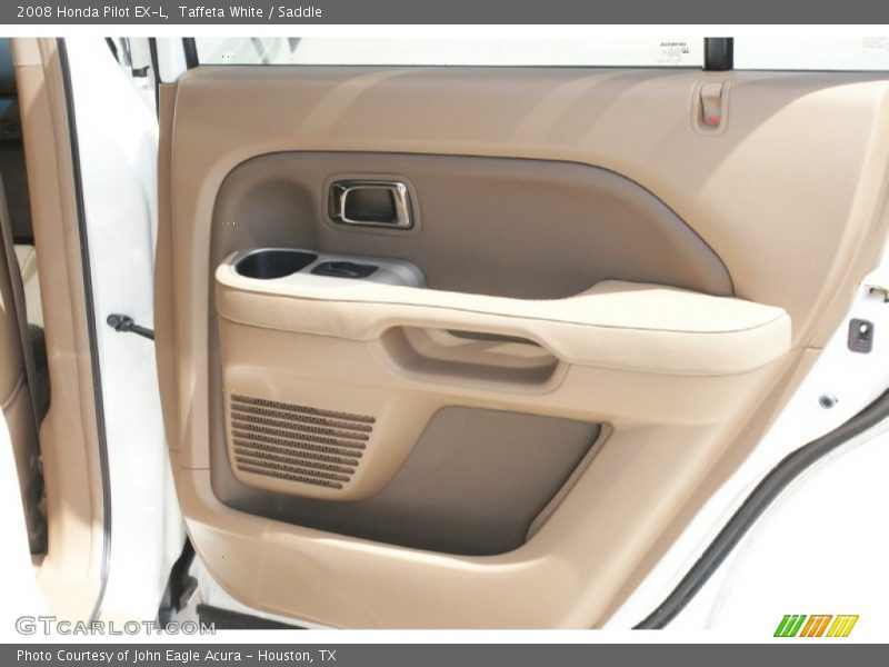 Taffeta White / Saddle 2008 Honda Pilot EX-L