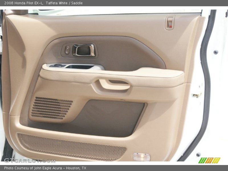 Taffeta White / Saddle 2008 Honda Pilot EX-L