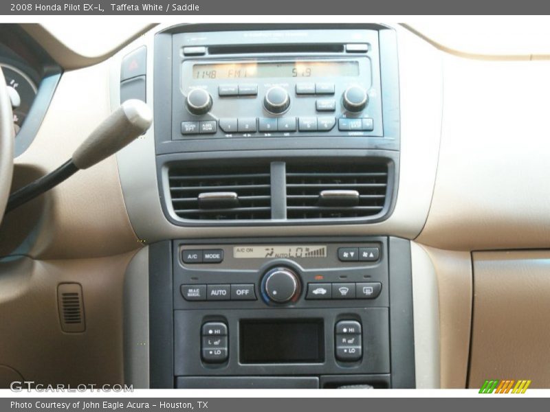 Taffeta White / Saddle 2008 Honda Pilot EX-L