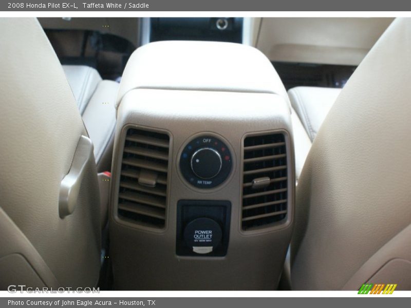Taffeta White / Saddle 2008 Honda Pilot EX-L