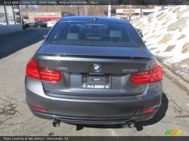 Mineral Grey Metallic / Black 2014 BMW 3 Series 335i xDrive Sedan