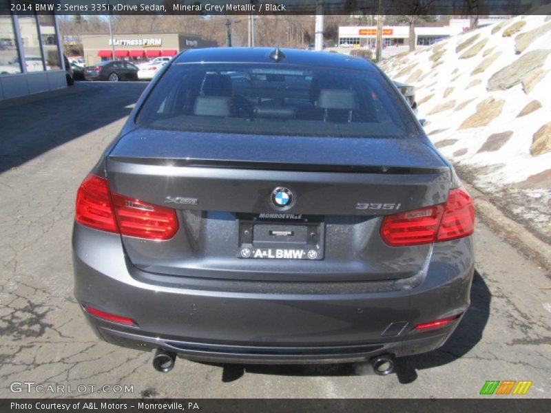 Mineral Grey Metallic / Black 2014 BMW 3 Series 335i xDrive Sedan