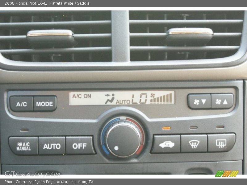 Taffeta White / Saddle 2008 Honda Pilot EX-L