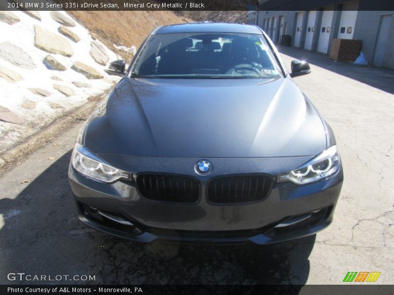 Mineral Grey Metallic / Black 2014 BMW 3 Series 335i xDrive Sedan