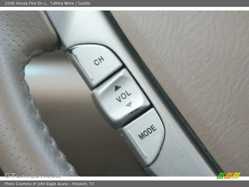Taffeta White / Saddle 2008 Honda Pilot EX-L