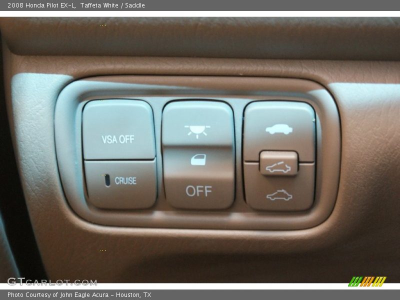 Taffeta White / Saddle 2008 Honda Pilot EX-L