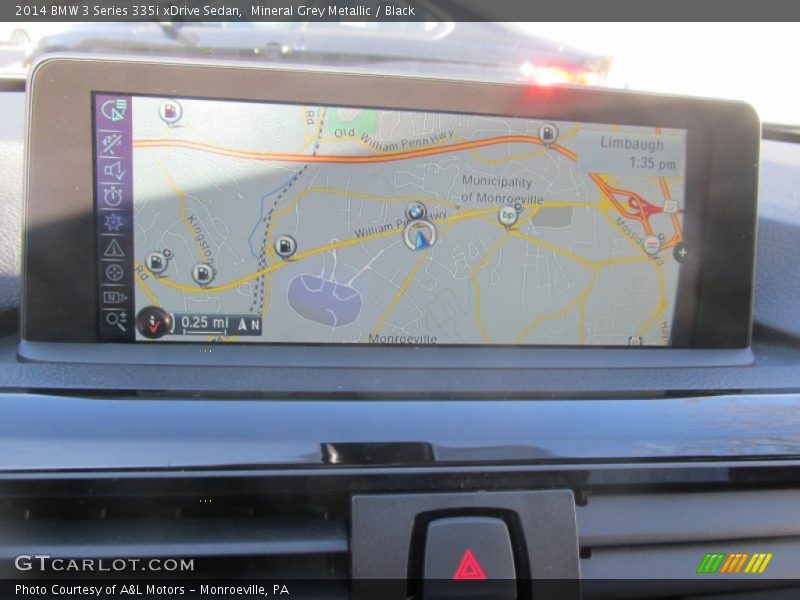 Mineral Grey Metallic / Black 2014 BMW 3 Series 335i xDrive Sedan