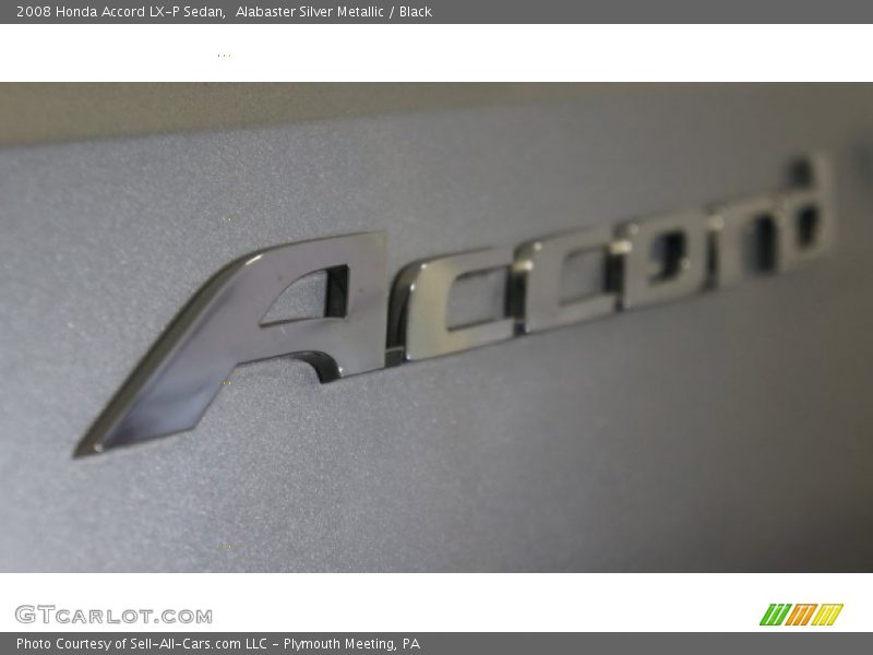 Alabaster Silver Metallic / Black 2008 Honda Accord LX-P Sedan