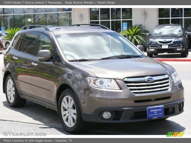 Deep Bronze Metallic / Desert Beige 2008 Subaru Tribeca Limited 7 Passenger