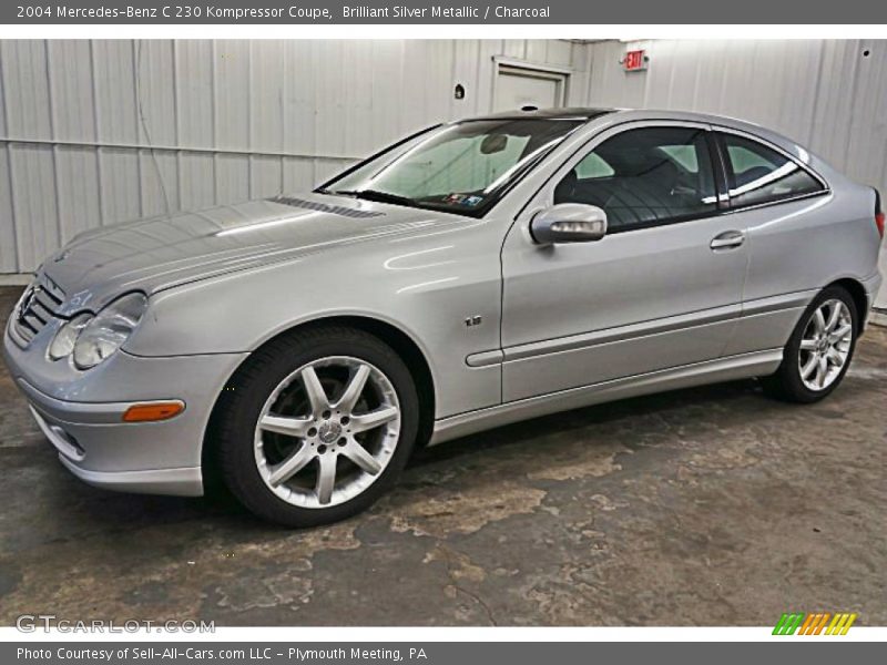 Brilliant Silver Metallic / Charcoal 2004 Mercedes-Benz C 230 Kompressor Coupe