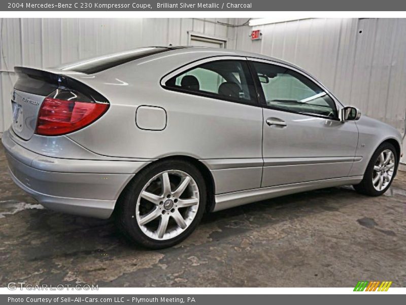 Brilliant Silver Metallic / Charcoal 2004 Mercedes-Benz C 230 Kompressor Coupe