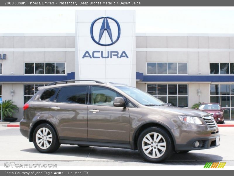 Deep Bronze Metallic / Desert Beige 2008 Subaru Tribeca Limited 7 Passenger