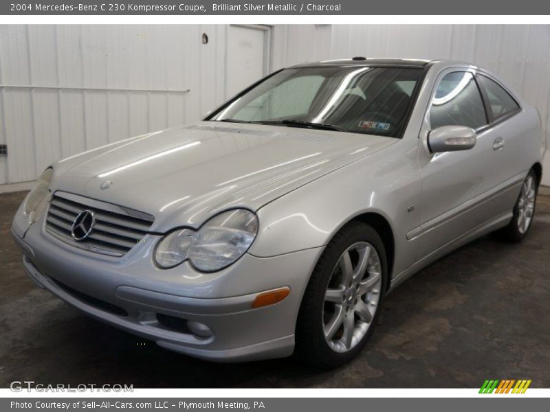 Brilliant Silver Metallic / Charcoal 2004 Mercedes-Benz C 230 Kompressor Coupe