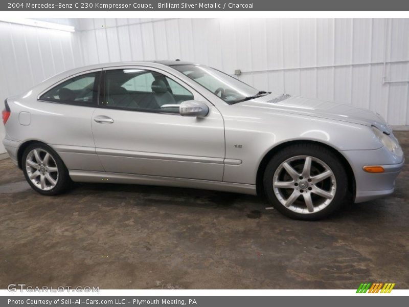 Brilliant Silver Metallic / Charcoal 2004 Mercedes-Benz C 230 Kompressor Coupe