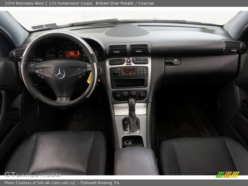 Brilliant Silver Metallic / Charcoal 2004 Mercedes-Benz C 230 Kompressor Coupe