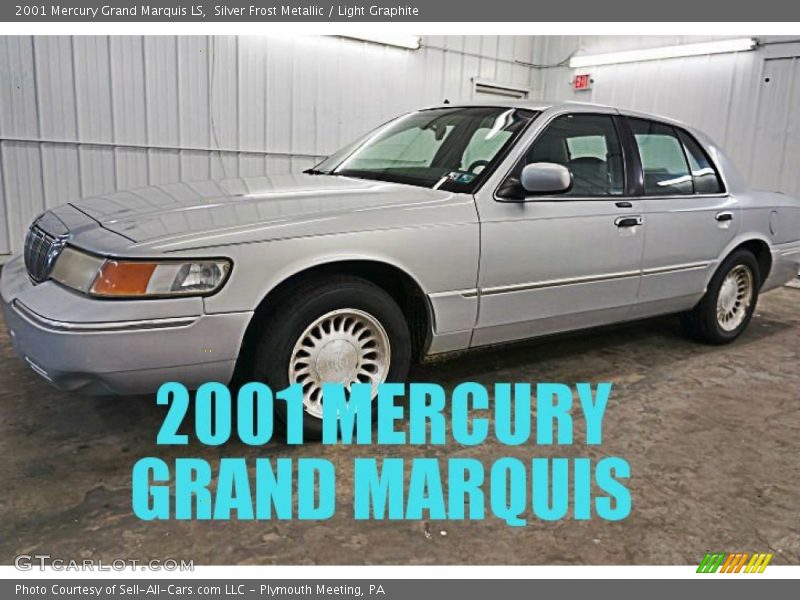 Silver Frost Metallic / Light Graphite 2001 Mercury Grand Marquis LS