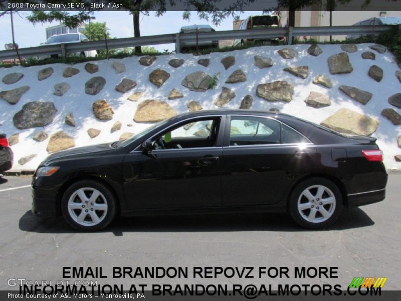 Black / Ash 2008 Toyota Camry SE V6