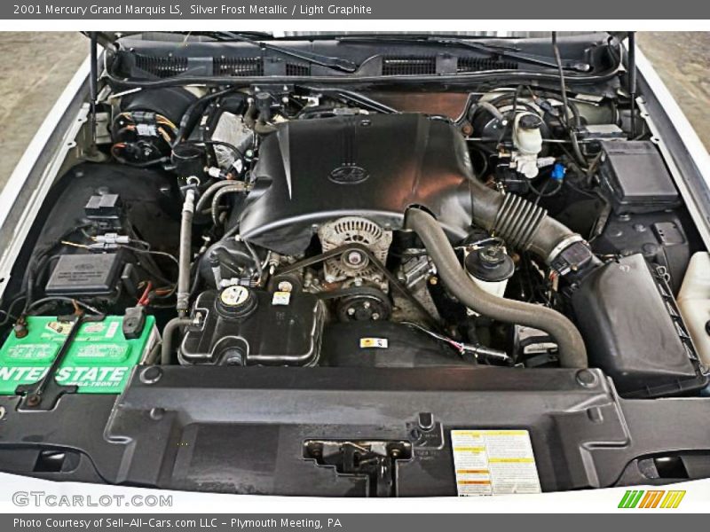 Silver Frost Metallic / Light Graphite 2001 Mercury Grand Marquis LS