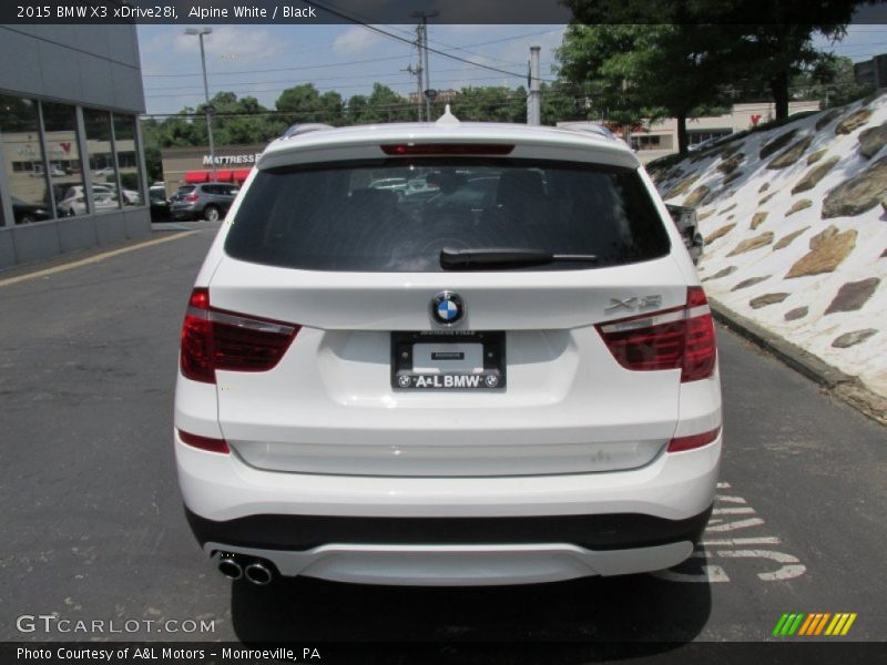 Alpine White / Black 2015 BMW X3 xDrive28i
