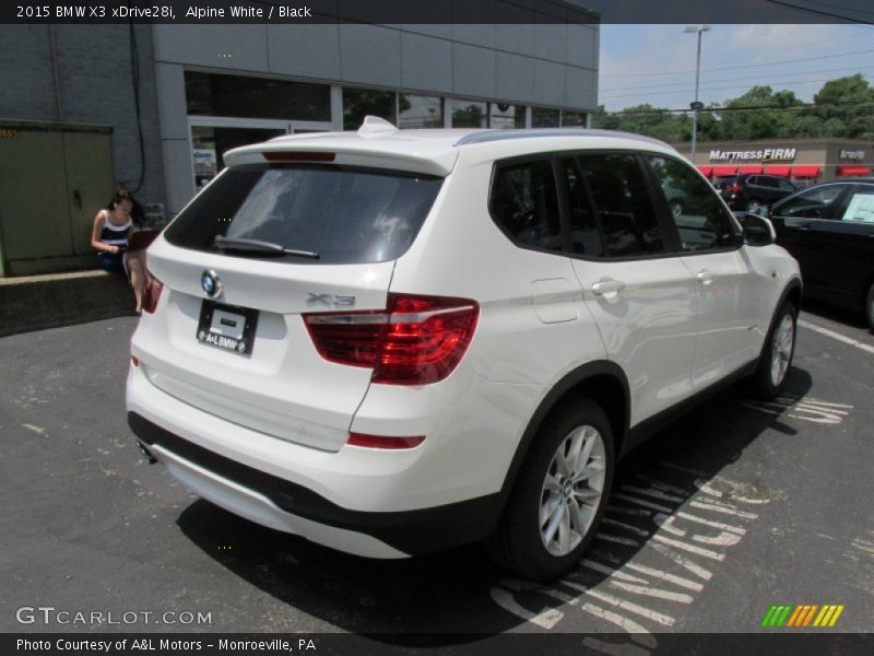Alpine White / Black 2015 BMW X3 xDrive28i