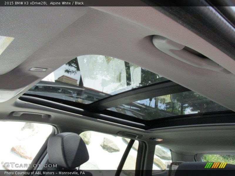 Sunroof of 2015 X3 xDrive28i