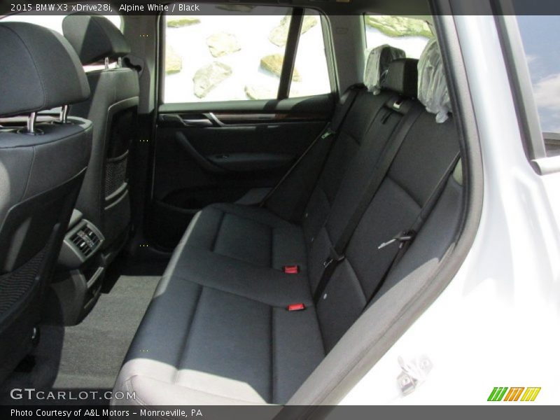Rear Seat of 2015 X3 xDrive28i
