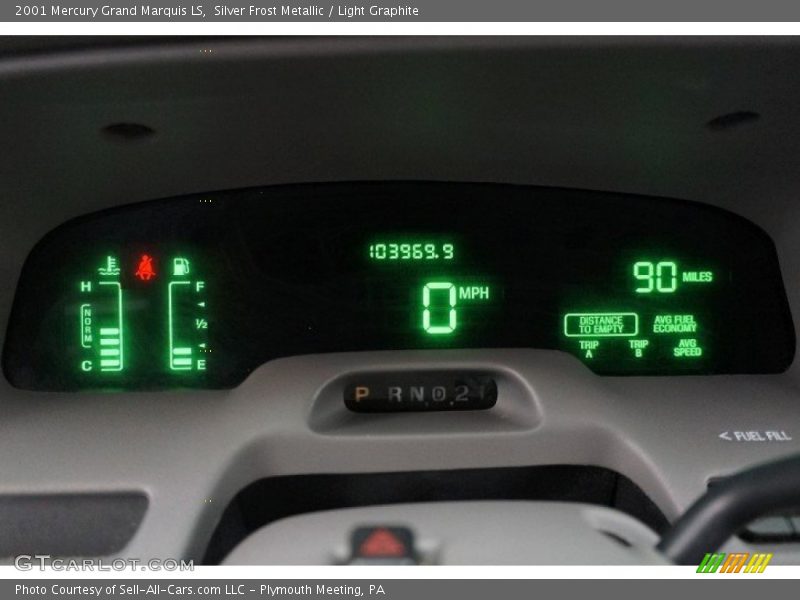 Silver Frost Metallic / Light Graphite 2001 Mercury Grand Marquis LS