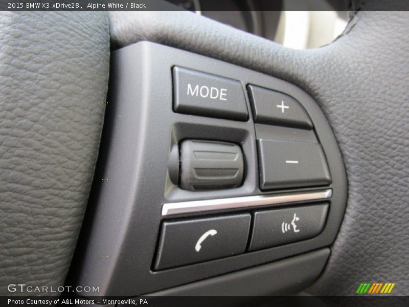 Controls of 2015 X3 xDrive28i