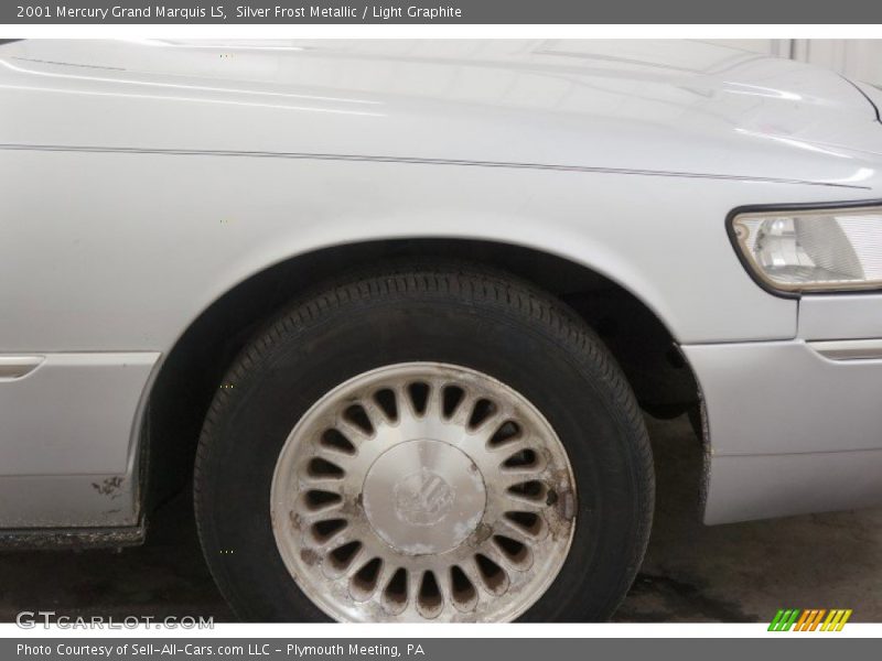Silver Frost Metallic / Light Graphite 2001 Mercury Grand Marquis LS