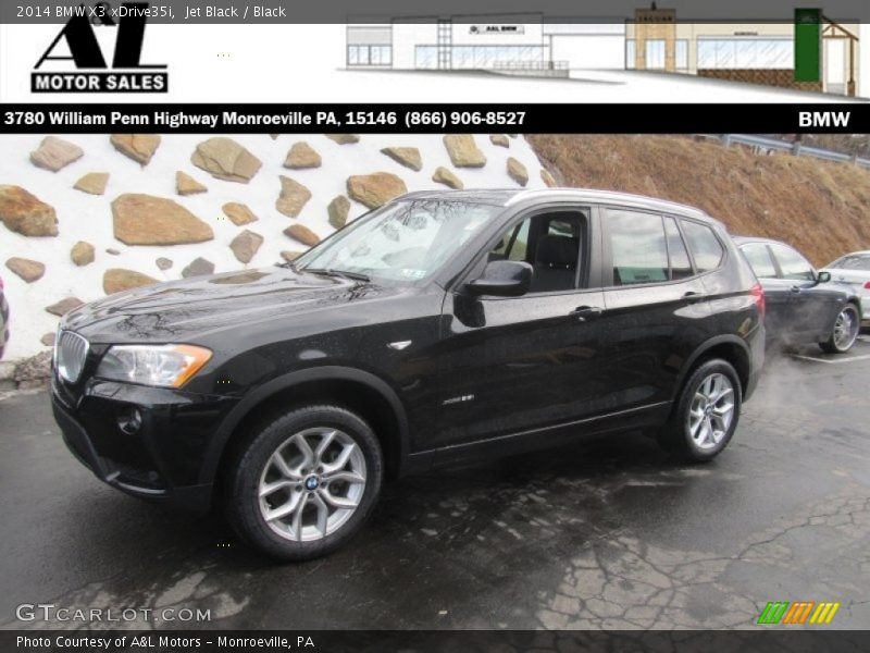 Jet Black / Black 2014 BMW X3 xDrive35i
