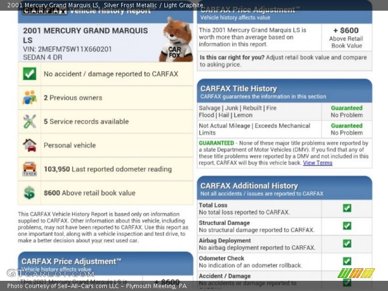Silver Frost Metallic / Light Graphite 2001 Mercury Grand Marquis LS