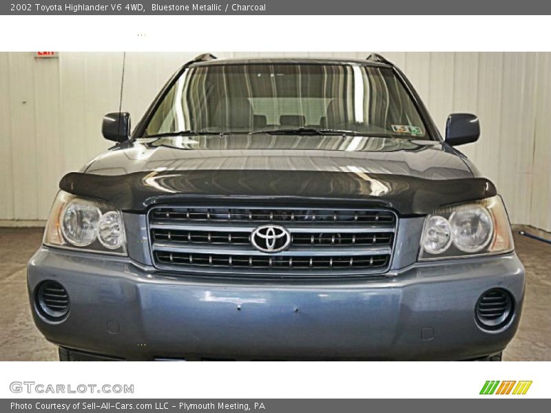 Bluestone Metallic / Charcoal 2002 Toyota Highlander V6 4WD